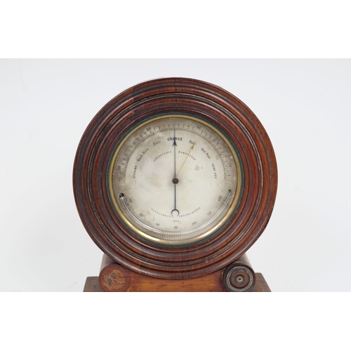 199 - 19TH-CENTURY ROSEWOOD CASED HOLOSTERIE BAROMETER