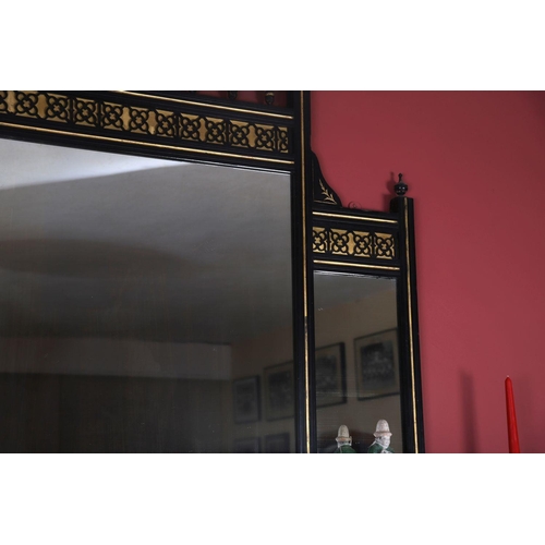 210 - LATE 19TH-CENTURY PARCEL-GILT OVERMANTEL MIRROR