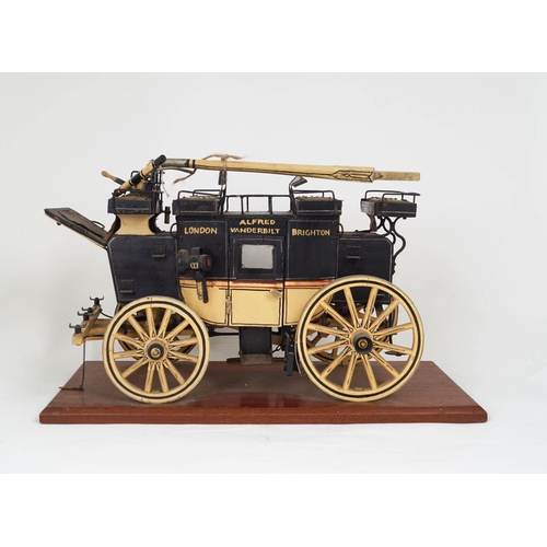 213 - MODEL OF AN ALFRED VANDERBILT CARRIAGE