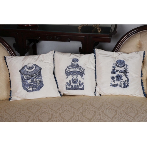 223 - 3 SILK CUSHIONS