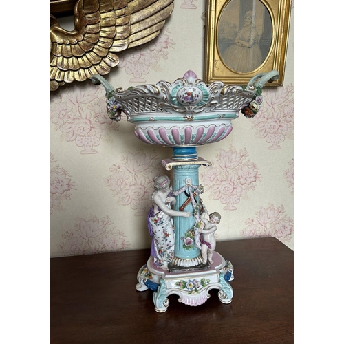 239 - 19TH-CENTURY GERMAN PORCELAIN CENTREPIECE