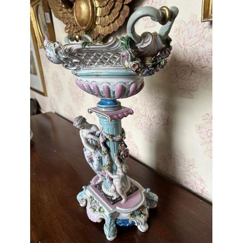 239 - 19TH-CENTURY GERMAN PORCELAIN CENTREPIECE