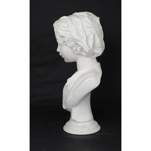 241 - CERAMIC BUST OF A YOUNG BOY