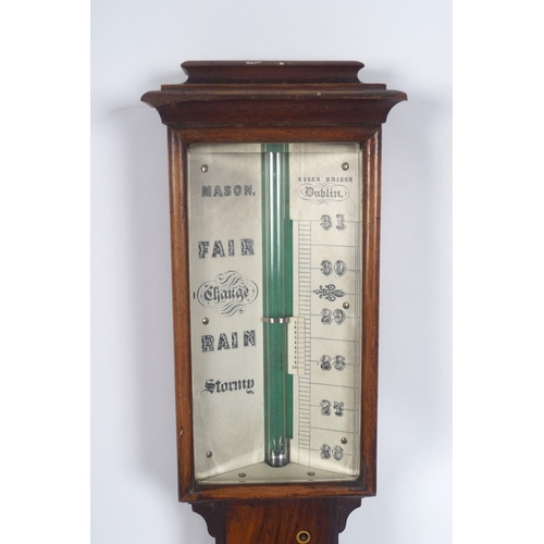 263 - IRISH GEORGIAN STICK BAROMETER