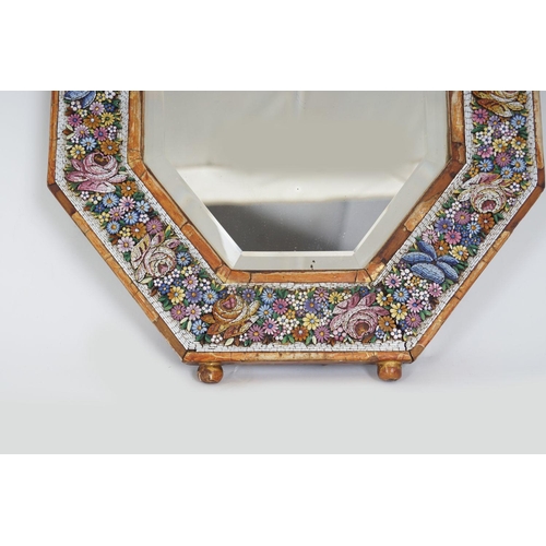 278 - 19TH-CENTURY ITALIAN MICROMOSAIC FRAMED MIRROR