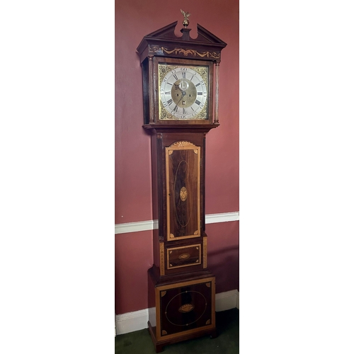 28 - 18TH-CENTURY DUBLIN LONGCASE CLOCK