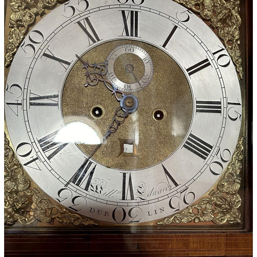 28 - 18TH-CENTURY DUBLIN LONGCASE CLOCK