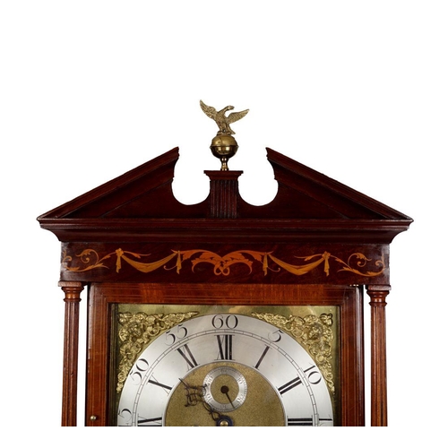 28 - 18TH-CENTURY DUBLIN LONGCASE CLOCK