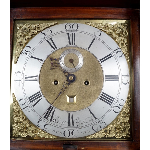 28 - 18TH-CENTURY DUBLIN LONGCASE CLOCK