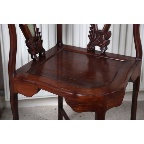 298 - CHINESE HARDWOOD CORNER CHAIR