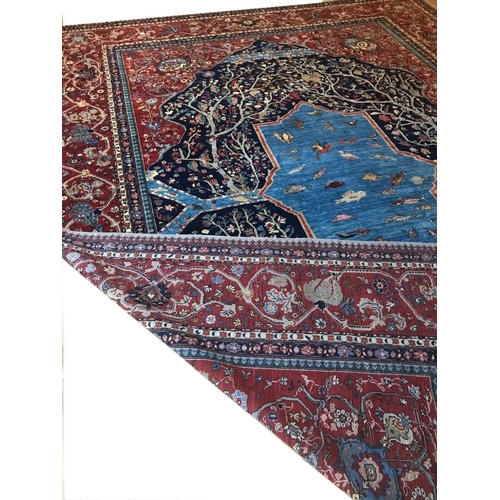 300 - SAROUK FEREGHAN DESIGN TREE OF LIFE CARPET