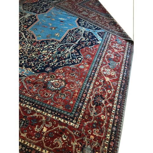 300 - SAROUK FEREGHAN DESIGN TREE OF LIFE CARPET