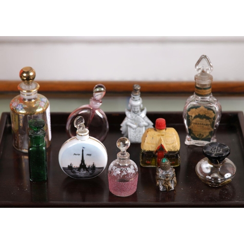 341 - COLLECTION OF 10 PERFUME DECANTERS