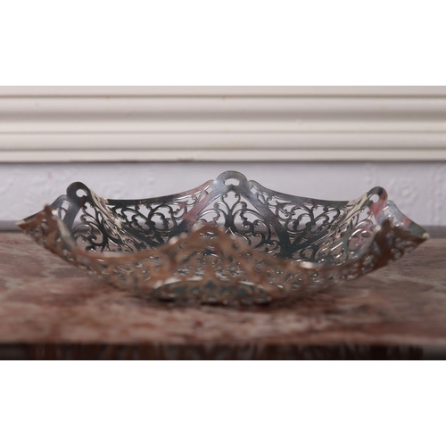 353 - IRISH SILVER BON BON DISH