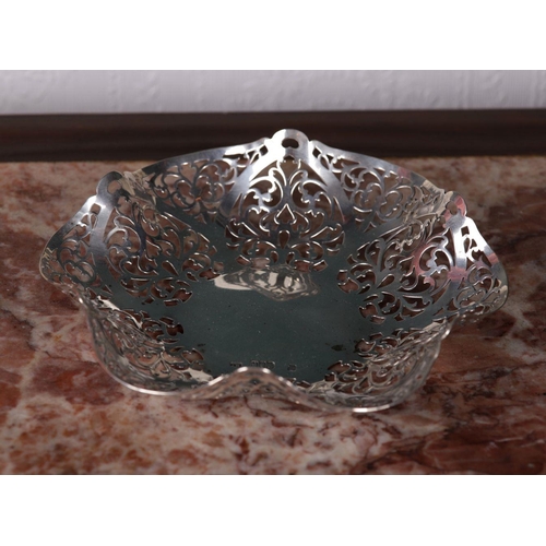 353 - IRISH SILVER BON BON DISH