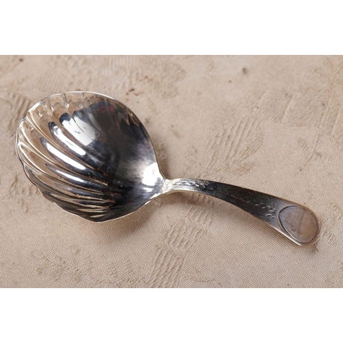 357 - GEORGIAN SILVER CADDY SPOON