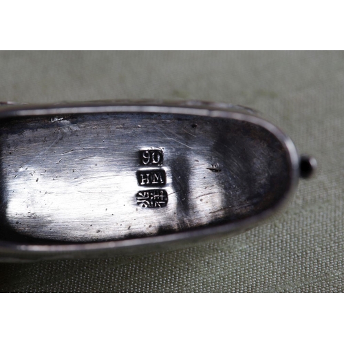 395 - CHINESE SILVER SLIPPER