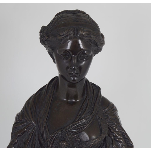 438 - 19TH-CENTURY BRONZE STATUE