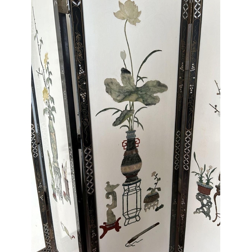 457 - CHINESE QING LACQUERED SCREEN