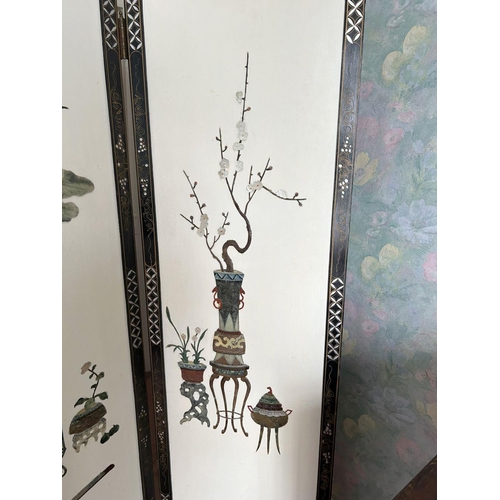 457 - CHINESE QING LACQUERED SCREEN