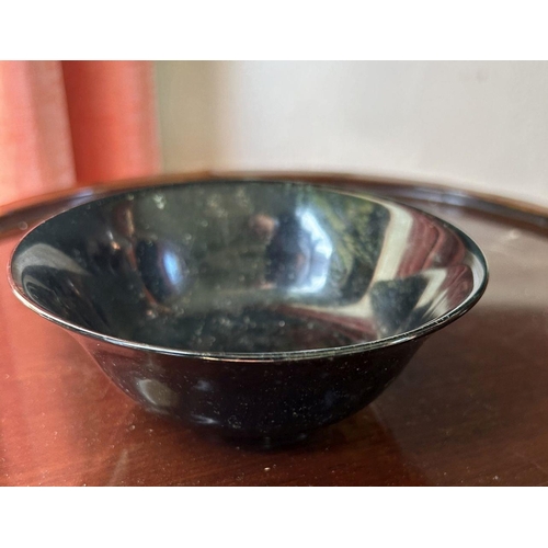 463 - CHINESE QING SPINACH JADE BOWL