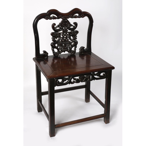 476 - CHINESE QING HARDWOOD CHAIR