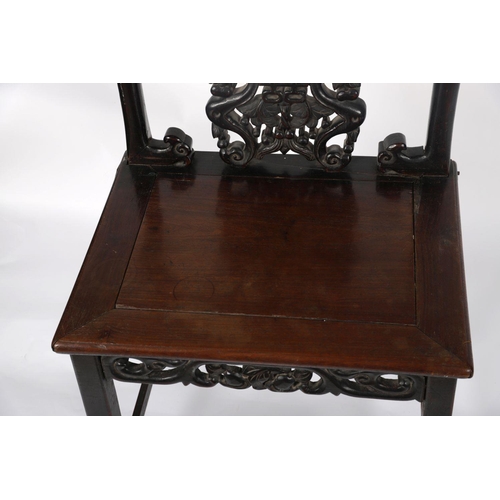 476 - CHINESE QING HARDWOOD CHAIR