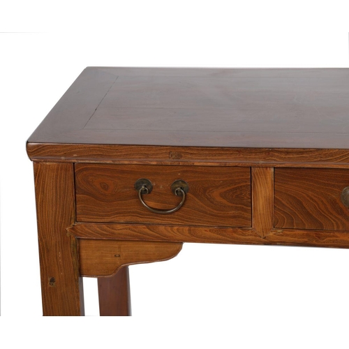 484 - CHINESE ELM WOOD SCHOLAR'S WRITING TABLE