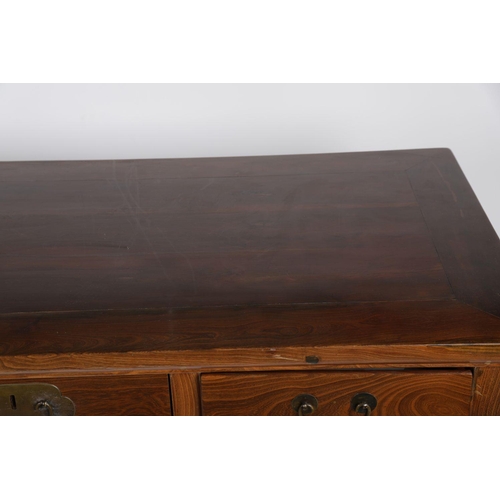 484 - CHINESE ELM WOOD SCHOLAR'S WRITING TABLE