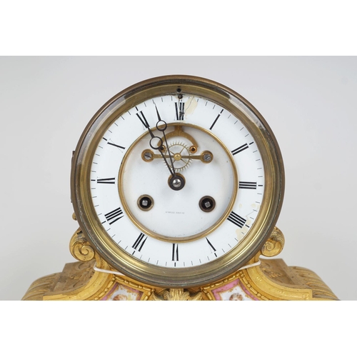 537 - 19TH-CENTURY FRENCH ORMOLU MANTEL CLOCK