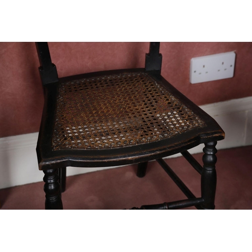 541 - VICTORIAN EBONY & MOTHER O'PEARL CHAIR