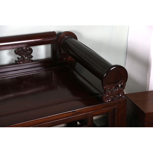 566 - CHINESE QING HARDWOOD SCHOLAR'S DAYBED