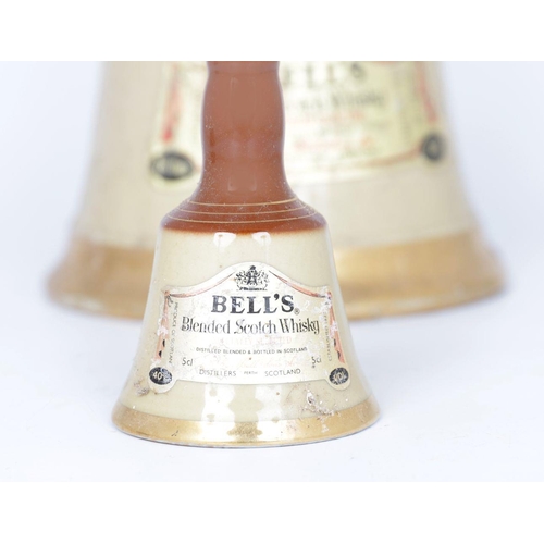 568 - 2 BELLS WHISKEY CERAMIC BOTTLES