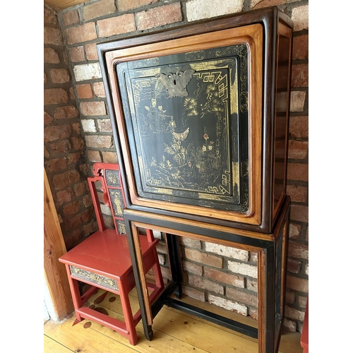 571 - 19TH-CENTURY JAPANESE LACQUERED CABINET