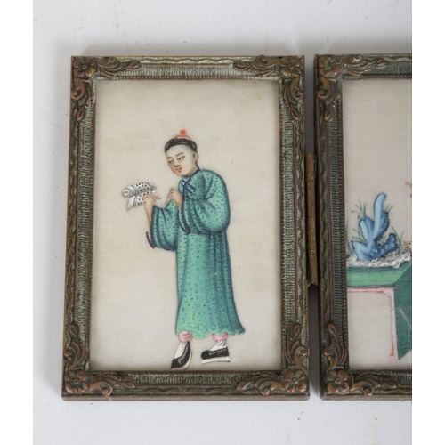 602 - PAIR CHINESE QING PORTRAIT MINIATURES