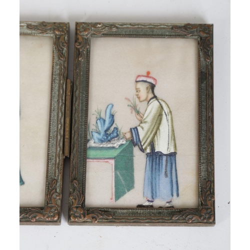 602 - PAIR CHINESE QING PORTRAIT MINIATURES