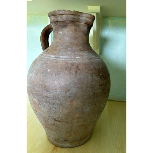 607 - EARLY 20TH-CENTURY TERRACOTTA OIL JAR