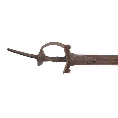 643 - 18TH-CENTURY INDIAN KHANDA SWORD