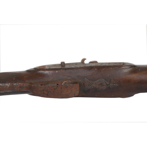 654 - 19TH-CENTURY PERCUSSION MUSKET