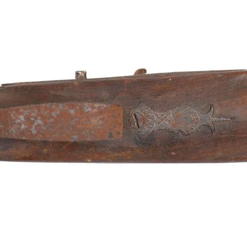 654 - 19TH-CENTURY PERCUSSION MUSKET