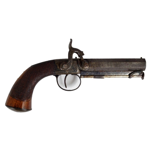 659 - 19TH-CENTURY PERCUSSION PISTOL