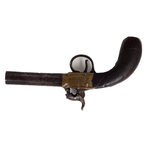 668 - 19TH-CENTURY POCKET PISTOL