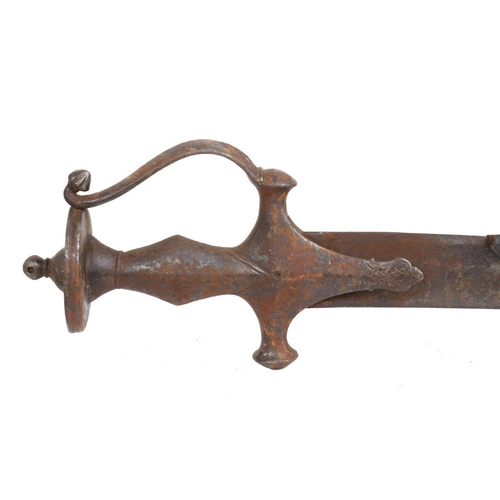 672 - 19TH-CENTURY MUGHAL TALWAR SWORD