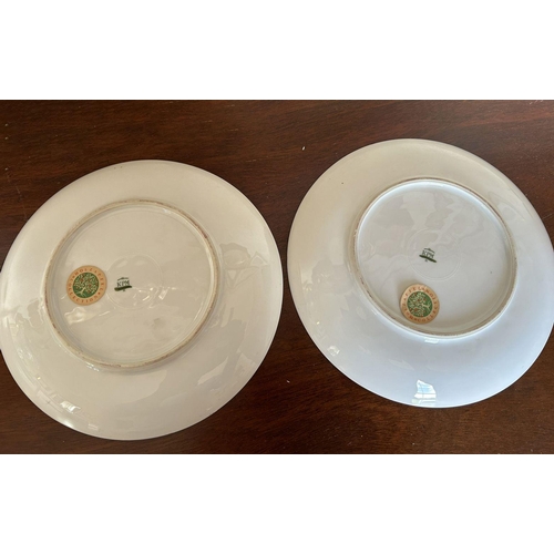 68 - PAIR OF KPM PORCELAIN LUSTRE PLATES