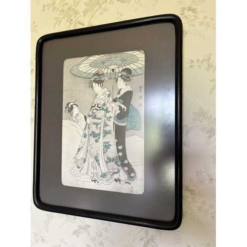 792 - PAIR JAPANESE FRAMED PRINTS