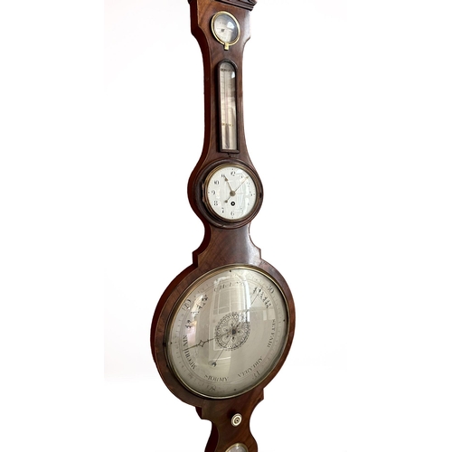 805 - RARE 19TH-CENTURY MAHOGANY CASED BAROMETER