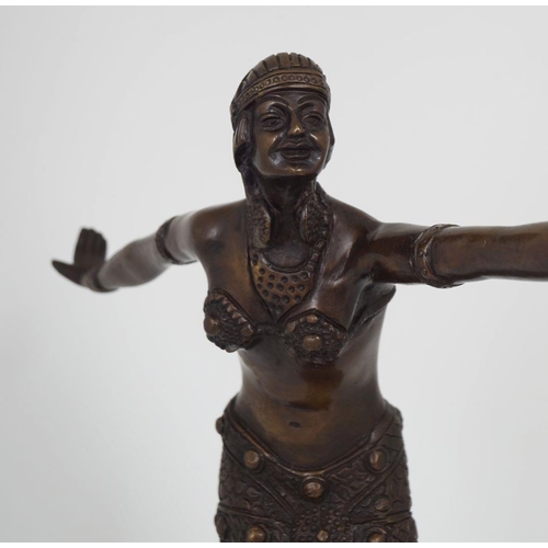 848 - ART DECO BRONZE FIGURE OF A DANCER