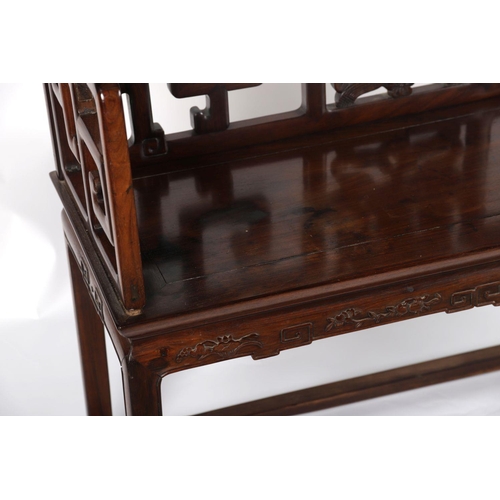 866 - 19TH-CENTURY CHINESE HARDWOOD HALL SEAT