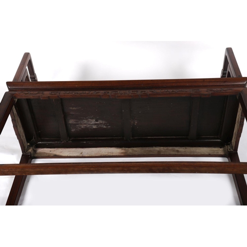 866 - 19TH-CENTURY CHINESE HARDWOOD HALL SEAT