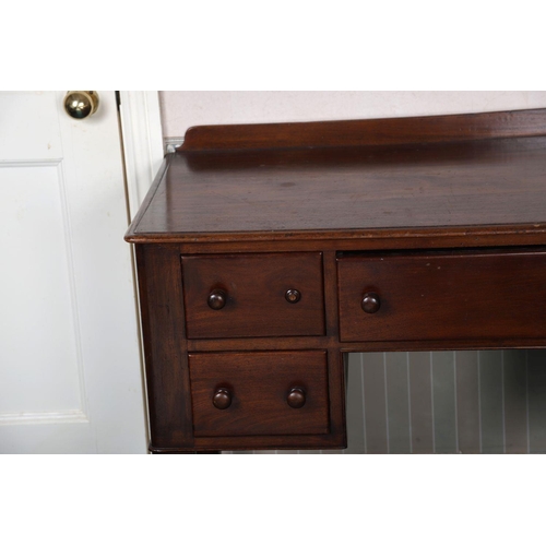 97 - 19TH-CENTURY MAHOGANY KNEEHOLE WRITING DESK